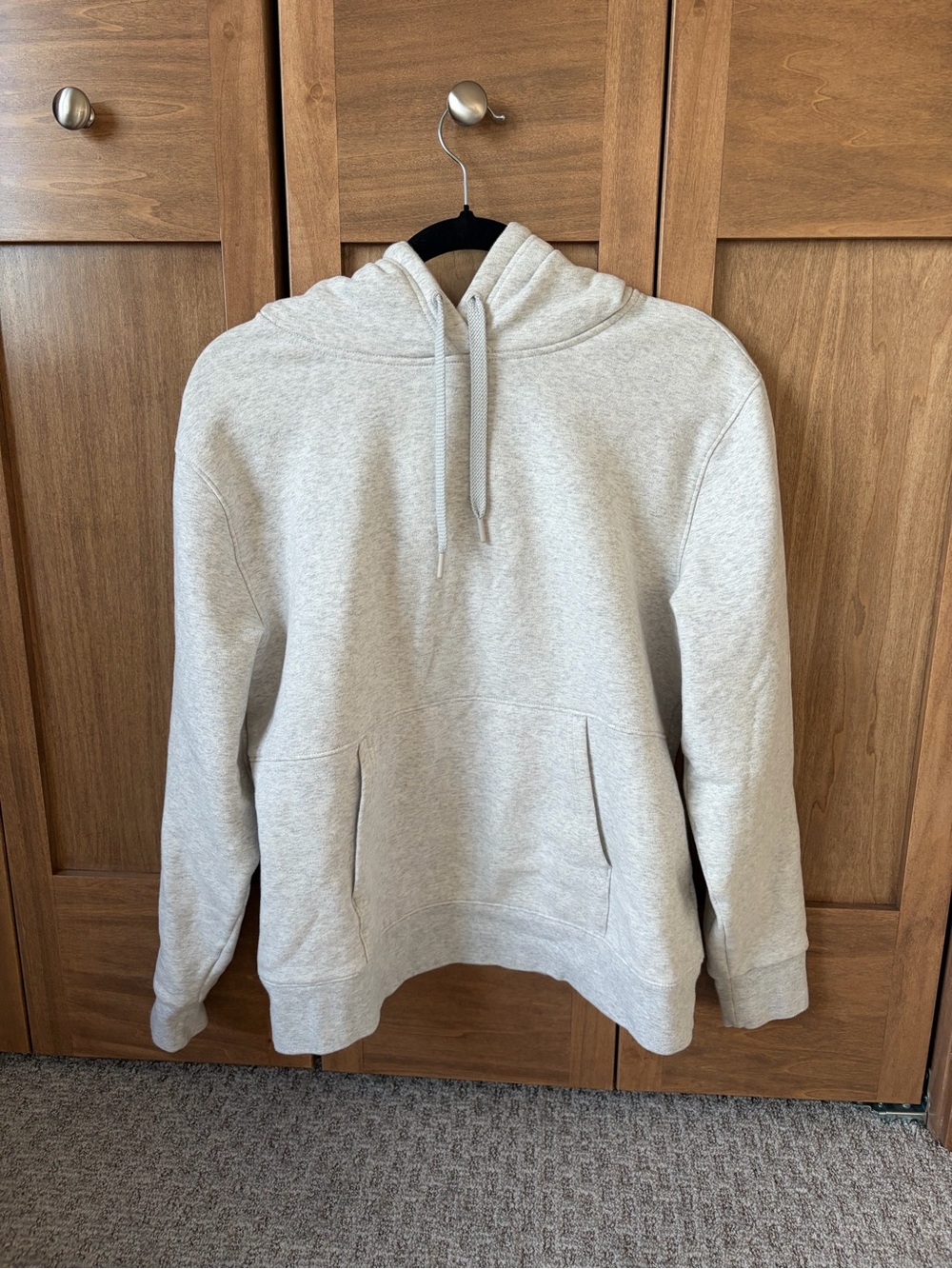 Women’s Light Gray Hoodie Sweatshirt